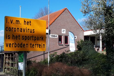 Sportpark gesloten 21-03-2020