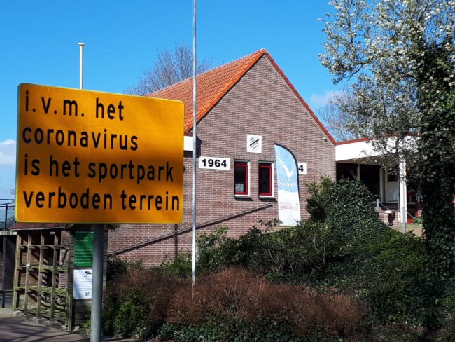 Sportpark gesloten 21-03-2020